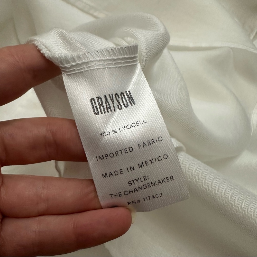 Grayson by Frank & Eileen Changemaker White Shirt Dress
Size 03 - Picture 7 of 10
